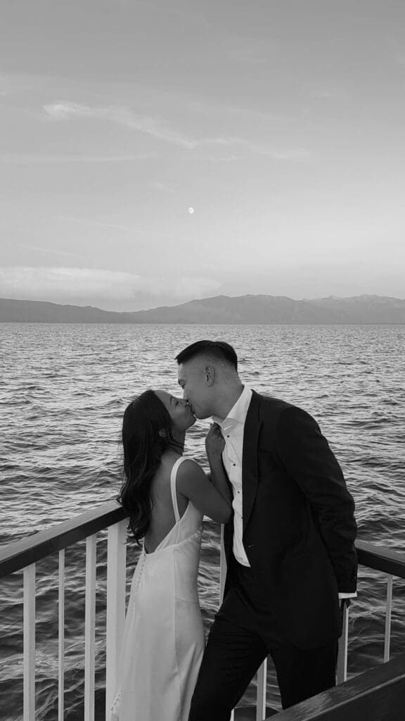 lake tahoe boat wedding